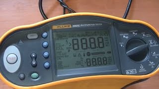 RCD Testing using a Fluke Multifunction Tester [upl. by Nagud518]