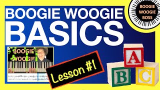 BOOGIE WOOGIE BASICS Lesson 1 [upl. by Aerdnaeel910]