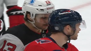 Nico Hischier amp Connor McMichael Unsportsmanlike Conduct [upl. by Ibbob]