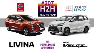 H2H 207 Nissan LIVINA vs Toyota NEW VELOZ [upl. by Sualk668]