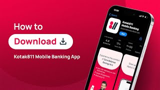 How To Download The New Kotak811 Mobile Banking App SmoothBanking [upl. by Linskey]