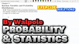 Probability amp Statistics for Engineers amp Scientists by Walpole  Solution Chap 3 [upl. by Etnaled934]