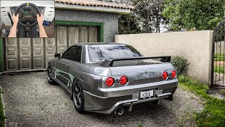 Nissan Skyline R32 GTR  Forza Horizon 5 Steering Wheel  Shifter Gameplay [upl. by Niwdog946]