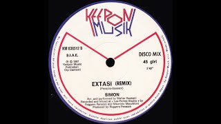 SIMON quotExtasiquot Remix Italo Disco 116 BPM Rare 12quot Single 1987 [upl. by Airres]