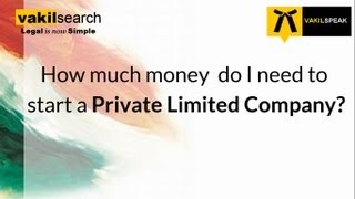 Private Limited Company Registration Fees [upl. by Akanke]