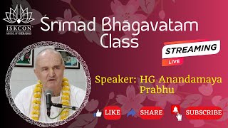 Srimad Bhagavatam Class  SB 43129  HG Anandamaya Prabhu  08112024  ISKCON Abids Hyderabad [upl. by Akiehsal]