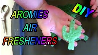 HOW TO MAKE AROMIE AIR FRESHENERS WITH POWDER PIGMENTS [upl. by Pahl]