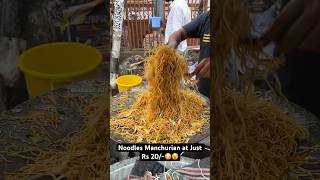 Noodles Manchurian in Just Rs 20😳😵 Indian Street Food [upl. by Aimej]