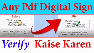 How to Validate Digital Signature in Any Certificate  Esign Digital Signature verifi Keyse Karen [upl. by Hawker857]