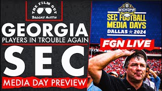 FGN LIVE Georgia Players in Trouble Again  SEC Media Days Preview [upl. by Ertsevlis]