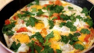 Shakshouka Egg Dish  Saudi Arabia Recipe  CookingWithAlia  Episode 176 [upl. by Adarbil]