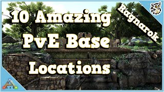 10 AMAZING PvE Locations  Ragnarok  Ark Survival Evolved [upl. by Stoat898]