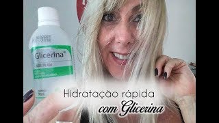 💗RECEITA CASEIRA MELHOR HIDRATAÇÃO CAPILAR RÁPIDA COM GLICERINA  CABELO HIDRATADO EM 3 MINUTOS [upl. by Asilrahc]