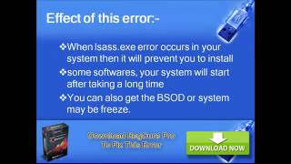 How to fix windows error Lsassexe [upl. by Llerrehs711]