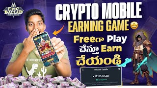 Best Play To Earn Crypto Game For Mobile  Earn Without Investment Game  Epic Ballad Rise Of Heroes [upl. by Kavanagh]