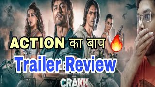 CRAKK TRAILER REVIEW  CRAKK JEETEGAA TOH JIYEGAA TRAILER REVIEW  PUBLIC REACTION  VIDYUT JAMMWAL [upl. by Anay868]