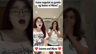 OMG IVANA ALAWI NAGULAT SA GANDA NG BOSES NI MONA ALAWI❤️ ivanaalawi mona Monaalawi [upl. by Rednal]