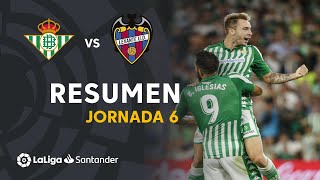 Resumen de Real Betis vs Levante UD 31 [upl. by Fernande]