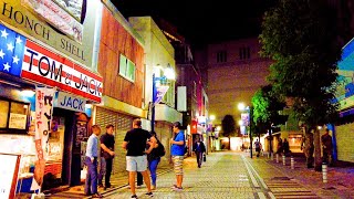 Yokosuka Japan Night Walk 4K  Dobuita Street  The Honch [upl. by Leakim]