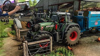 Awesome engine sound power on this beast tractor  FS 22 Thrustmaster T248 gameplay [upl. by Drue]