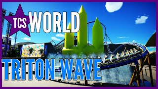 Dive Into Fun With Triton Wave a BampM Floorless Planet Coaster Creation [upl. by Htiduy]