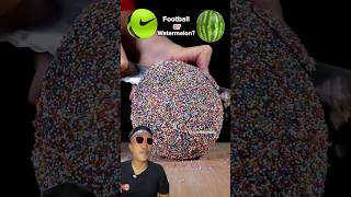 TEBAK SEMANGKA ATAU BOLA satisfying oddlysatisfying food reaction relaxing [upl. by Yonah]