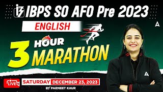 IBPS SO English Marathon  IBPS SO Marathon 2023  IBPS SO English Classes [upl. by Romain]