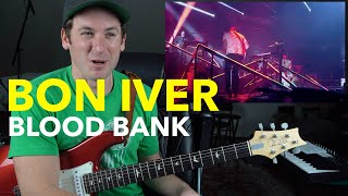 Guitar Teacher REACTS BON IVER quotBlood Bankquot  LIVE 4K [upl. by Salamone]