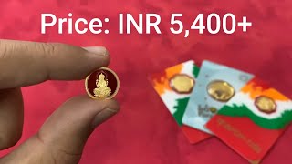 MMTC PAMP Laxmi Ji Gold Coin Review  Ajio Unboxing  Indian Bullionaire [upl. by Hanna]