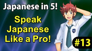 Speak Japanese Like a PRO  Learn Japanese in 5 minutes 13 [upl. by Kcirrem225]