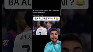 Vini qui pensait aller chercher le ballon d’or aujourd’hui 😂😂😂 Merci guerrier Vini 🦾💙❤️ viniciu [upl. by Arlena]