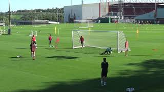 Barnsley FC  Goalkeeper Training  Handling Footwork amp Cut Back Scenarios [upl. by Ybab]