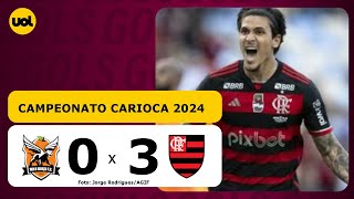 NOVA IGUAÇU 0 x 3 FLAMENGO  CAMPEONATO CARIOCA 2024 VEJA OS GOLS [upl. by Anstice]