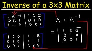 Inverse of a 3x3 Matrix [upl. by Nedah650]