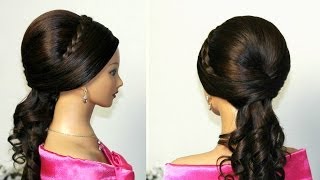 Curly wedding prom hairstyles for long hair [upl. by Rahas]