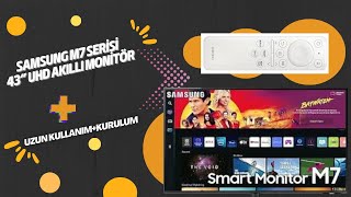 Samsung M7 LS43BM700UPXUF 43 UHD 60Hz 4ms HDMITypeC Akıllı Monitör [upl. by Polish]