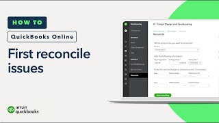 How to fix your beginning balance during your first reconcile in QuickBooks Online [upl. by Missie]