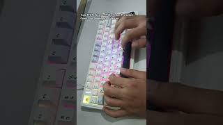 Aula F75 ft Gateron Milky Yellow Pro with Cherry profile stock doubleshot pbt [upl. by Quinn]