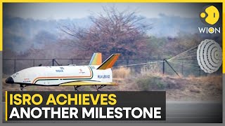 India ISRO successfully executes landing mission of RLV Pushpak in Karnataka  Latest News  WION [upl. by Fawcette]