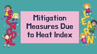 MITIGATION MEASURES DUE TO INDEX HEATMontillana TV [upl. by Niffirg]