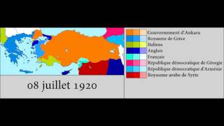 Turkish War of Independance 19191922 Every Day [upl. by Nerehs628]