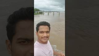 Krishna river cha raudra roop shorts ytshorts yt rkvlogsnature Kolhapur [upl. by Eeima]