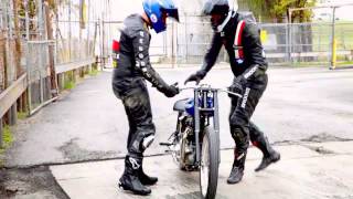 Big D Cycle at Yellowbelly 2014 Triumph Pre unit Drag bike [upl. by Nanreik345]