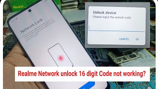 REALME NETWORK UNLOCK 16 DIGIT CODE NOT WORKING SOLUTION [upl. by Robinetta640]