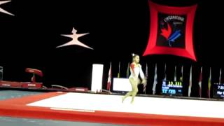 Laura Jurca FX Gymnix Int 2013 [upl. by Eetnom340]