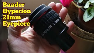 Badder Hyperion 21mm Eyepiece  Skywatcher Pro Series 80ED Telescope Unboxing Review Use [upl. by Lazar]