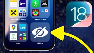 How To Hide Apps In Hidden Folder In iOS 18 [upl. by Clarkin]