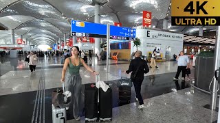 İstanbul Havalimanı  Istanbul Airport Departure Terminal  International and Domestic Flights [upl. by Enella]