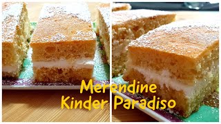 MERENDINE SOFFICI CON CREMA DI LATTESIMILI ALLE KINDER PARADISO [upl. by Kere]