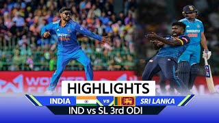 IND vs SL 3rd ODI Match Highlights India vs Sri Lanka 3rd ODI Highlights  Dunith Wellalage [upl. by Chobot213]